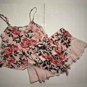 The Prairie by Rachel Ashwell Floral Cami Short Lounge Sleep Set Size Medium